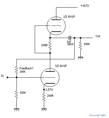 SRPP Pre 6N1P builtin CDP