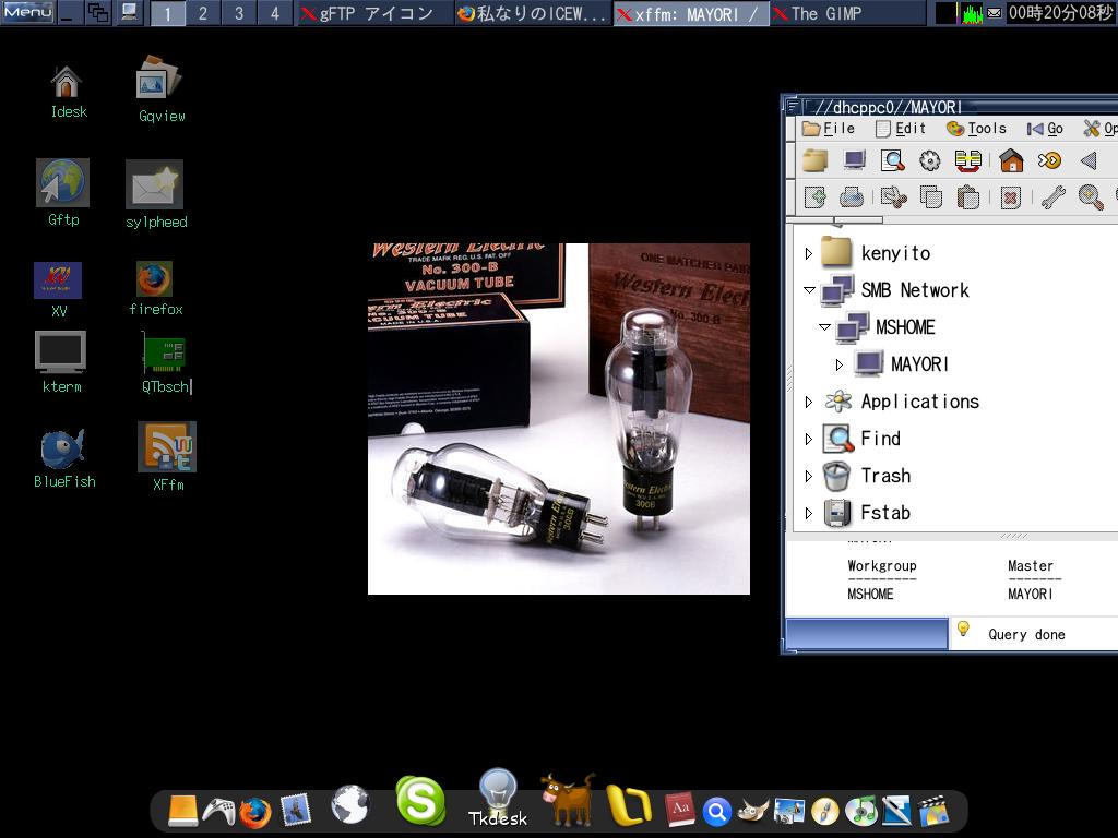 ICEWM+Wbar+Idesk+XFFM like a XP and OSX