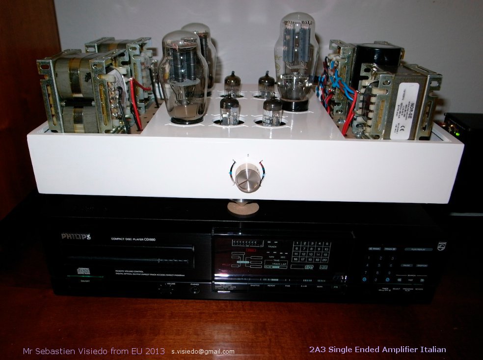 2A3 Single Ended Amplifier in Italiy