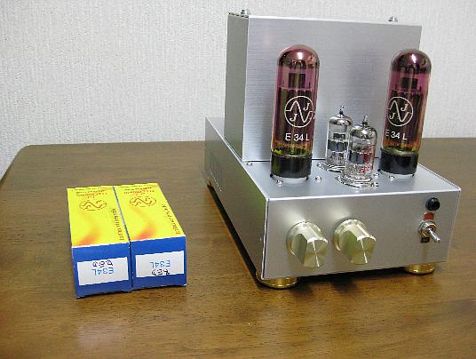 EL34(JJ E34L Red Tube)Mini Triode wired Single Ended Amplifier D.I.Y